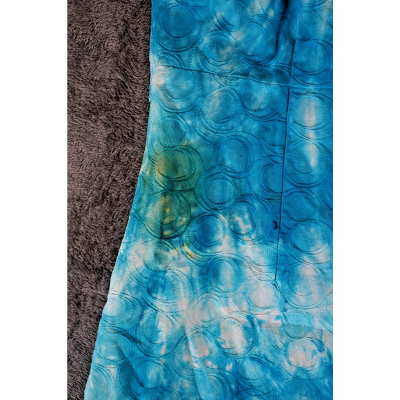 Kim Rogers Woman 16W Blue Tie-Dye Sleeveless Fit & Flare Dress Artisan Dyed - Picture 12 of 16